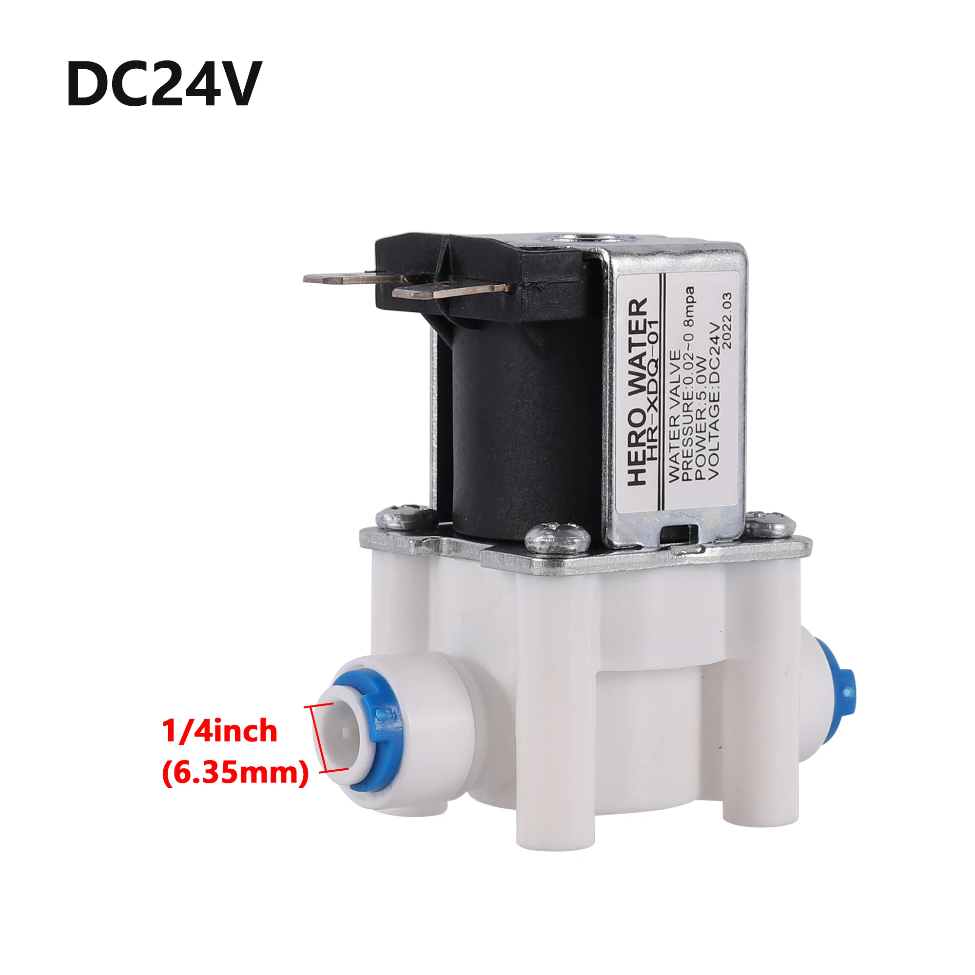 DC 12V AC 220V Normally Closed Electric Inlet Solenoid Valve 1/2" 3/4" 1/4" N/C Inlet Flow