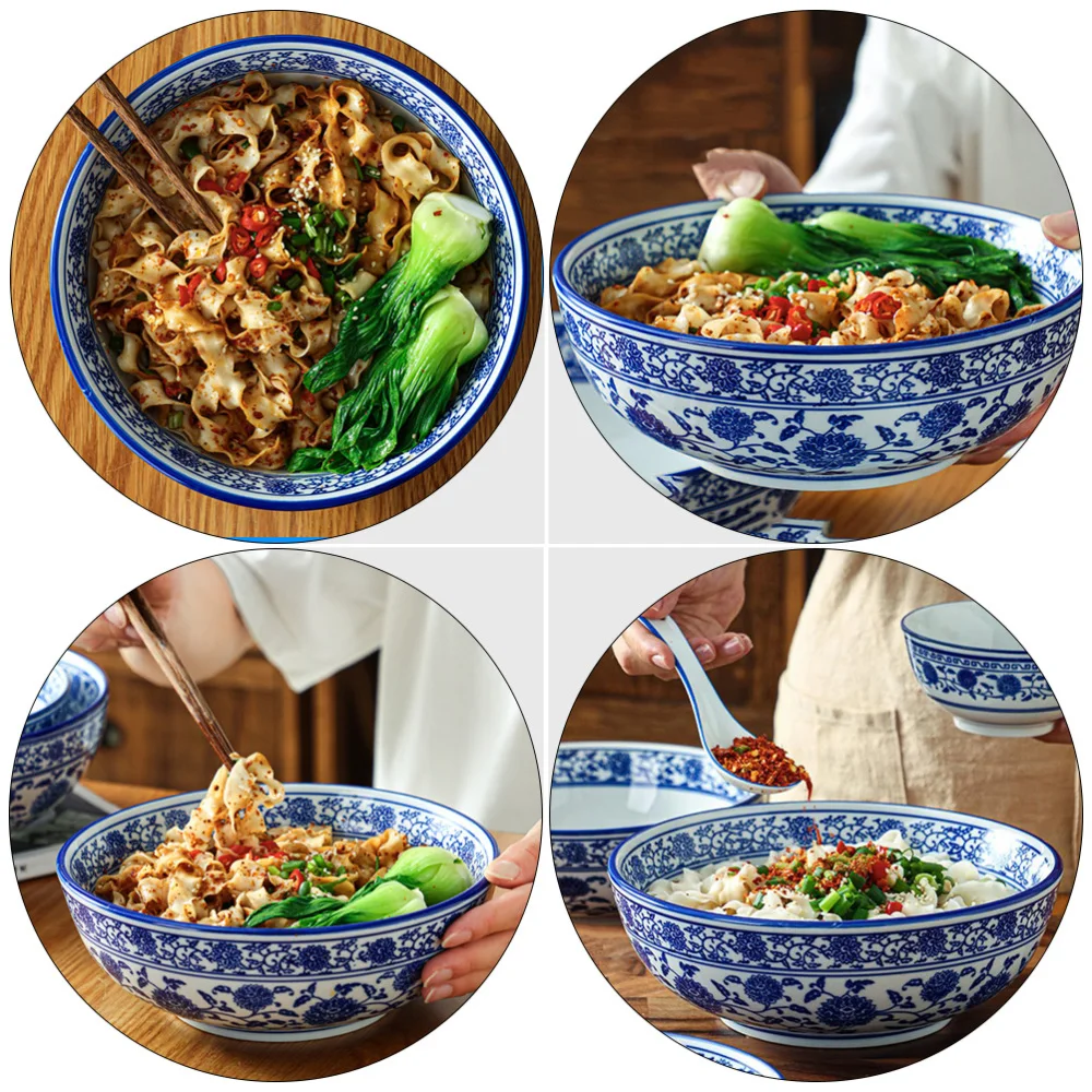 Description Picture 6 of itemChinese Ceramic Bowl Blue And White Noodles Soup Bowl