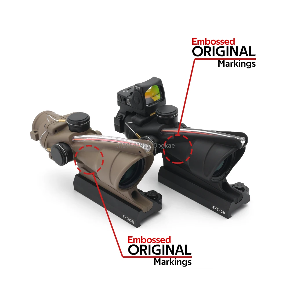 NEW Shockproof ACOG 4X32 TA31 Fiber Optics Illuminated Riflescope with Original Markings TA51 Flattop and LT100 QD Mount