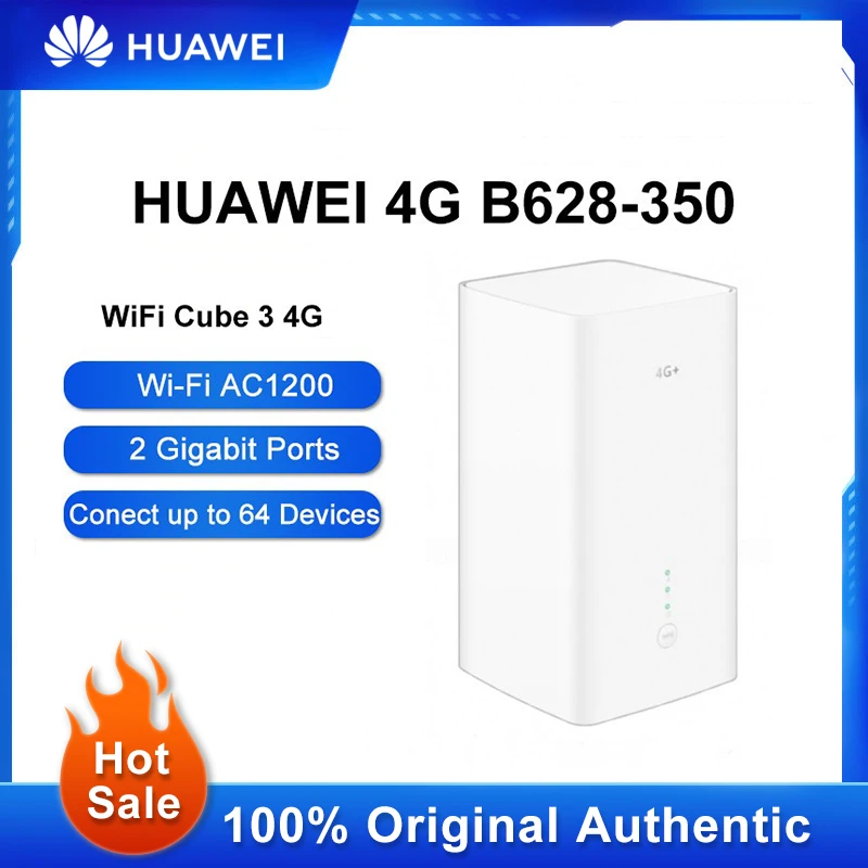 

Original HUAWEI 4G CPE B628-350 WIFI Router 2.4G 5G Dual Frequency AC1200 Wireless Router Signal Amplifier For Office Home
