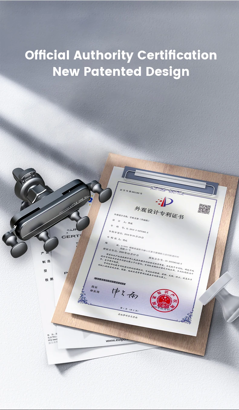 Universal Gravity Car Phone Holder Car Air Vent Metal Hook Smartphones Stand for for 4.7-6.9 inch GPS Support Clip Phone Stand