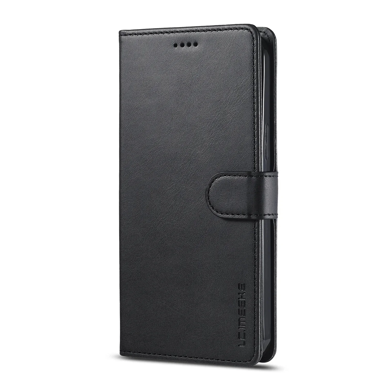 Leather Folding Wallet Phone Case with Card Holder & Kickstand Feature