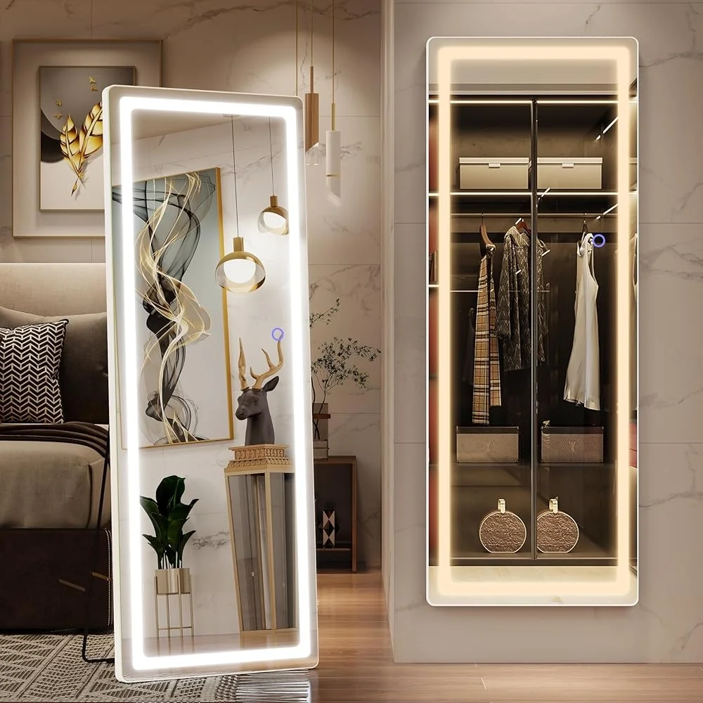 Lighted Full Length Floor or Wall Mirror 2