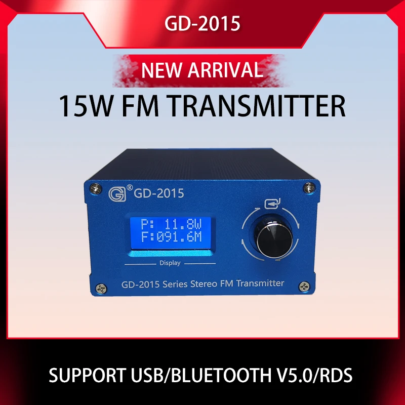 Stereo FM-zender DC12 V 0,5 W, stereo-radio-uitzendzender voor bioscoop