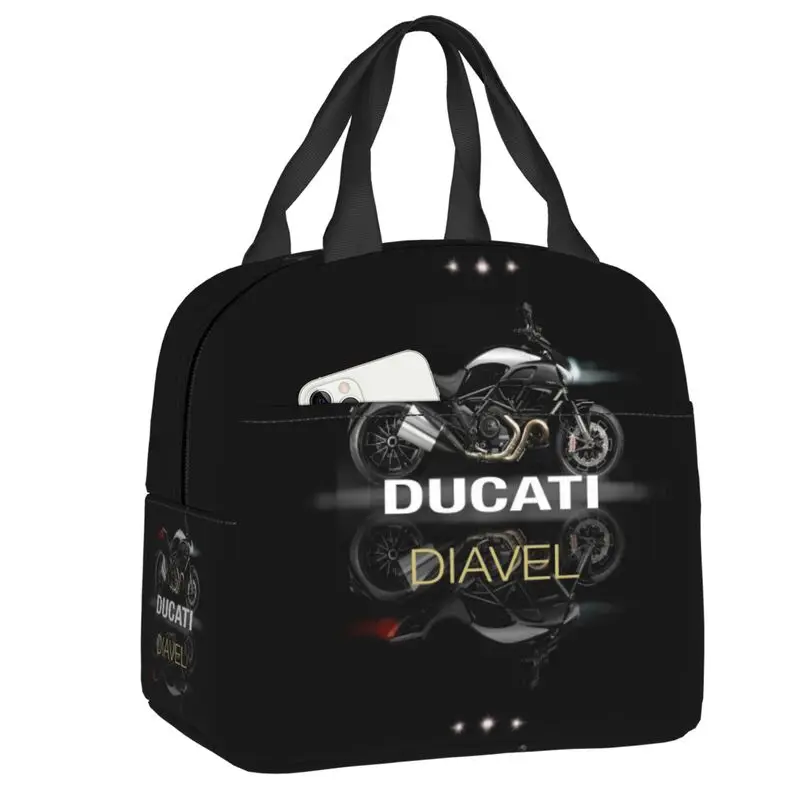 

Ночной рыцарь, сумка для ланча Ducatis, Женский Термоизолированный ланч-контейнер для детей, школьная сумка-тоут для еды и пикника