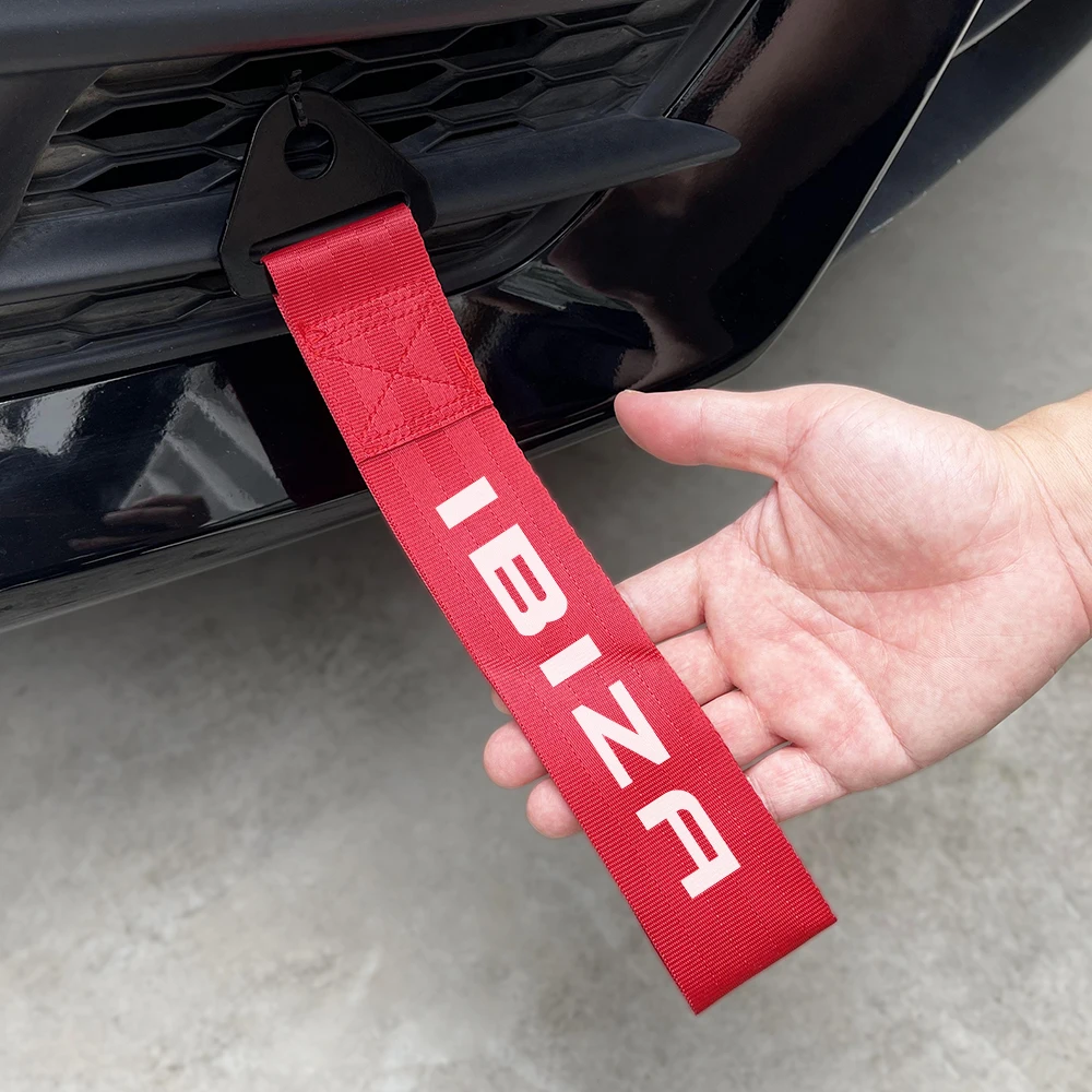 Car Tow Decoration car tow decoration car decoration strap car accessories strap For Seat Leon Ibiza Ateca Arona Cordoba Toledo Altea Alhambra Arosa Exeo Mii Tarraco Car Decorative Trailer Rope Car Accessories