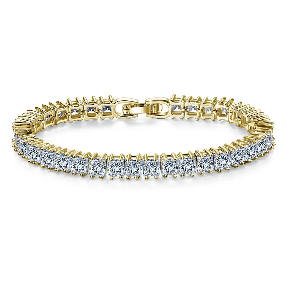 Metal Bracelet Moonso Luxury Princess 3mm 18cm Silver Color Bracelet Bangle on Hand for Women Anniversary Gift Jewelry Moonso S5451