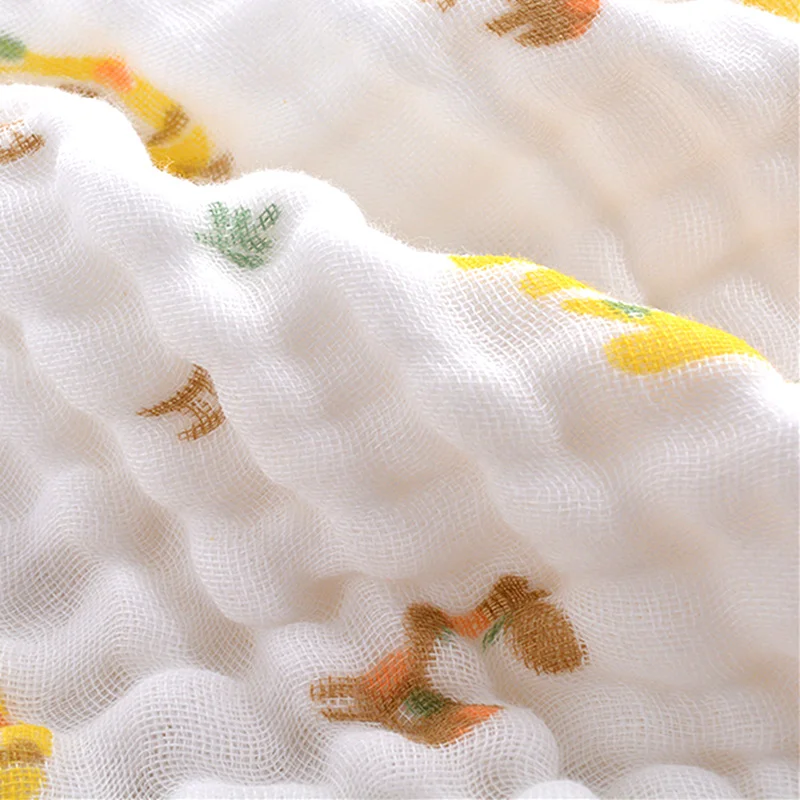 Asciugamano da Bagno per Neonati, Accappatoio in Mussola per Neonati e Bambini, Panno per il Bagnetto, Coperta in Cotone con Disegni Cartoon per Bambini e Bambine - immagine 6