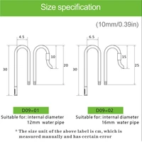 Aquairum Stainless Steel Skimmer Lily Pipe for Tank Filter Pipes Filter Supplies Lily Pipe Inflow Aquarium Inlet Outlet 2
