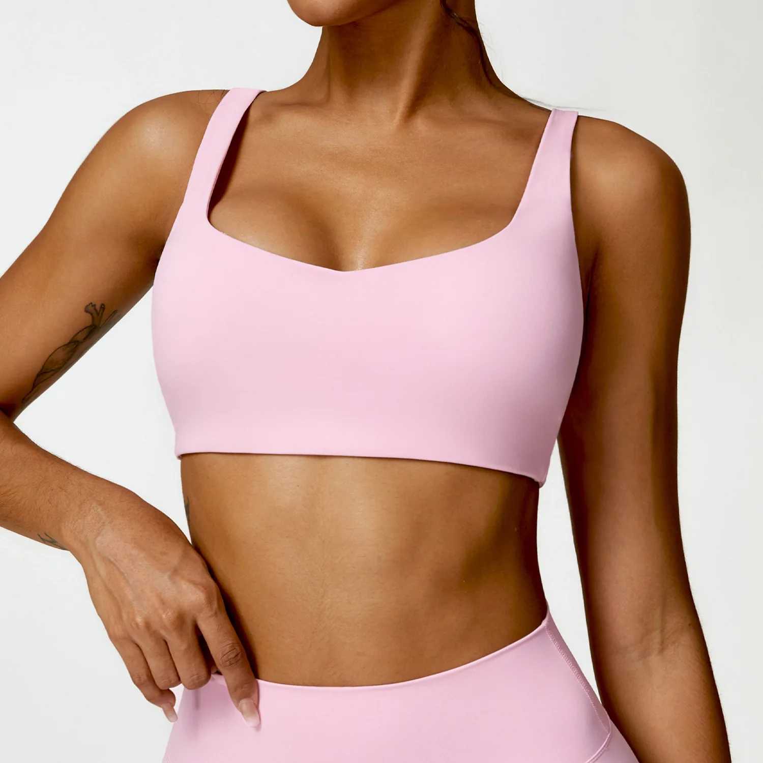 Large Underwear Casual Yoga Size Back Fitness Sports 2PC