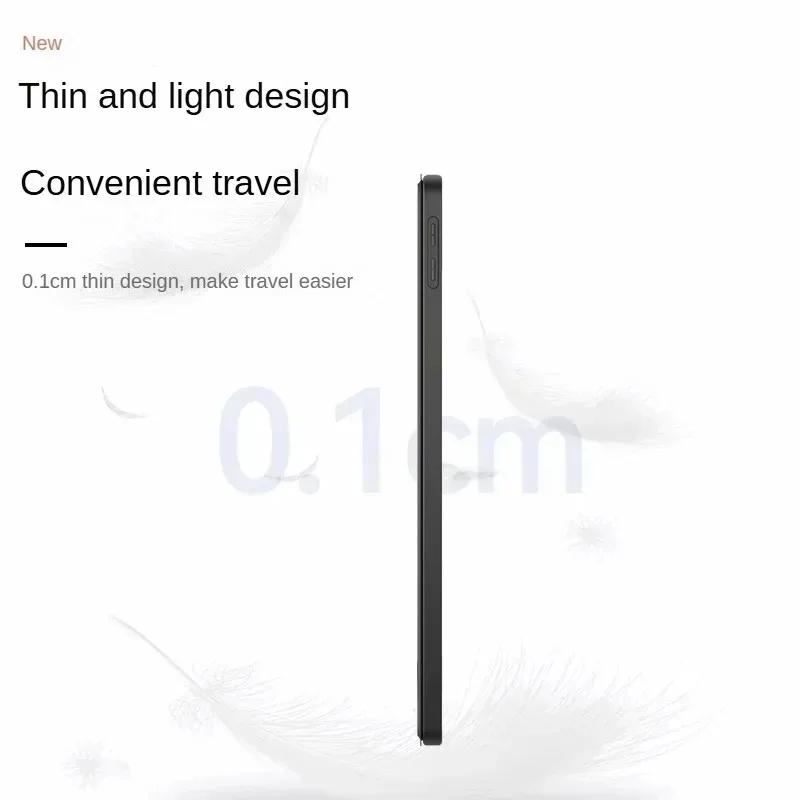 Enhanced Magnetic Fold Stand Tablet Case - Premium PU Leather and Soft Silicone Back Cover, 12.1 inch