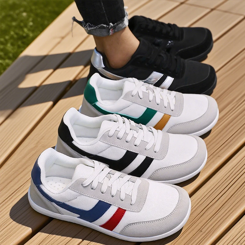 Tenis De Hombre Wide Toe Box Barefoot Shoes Minimalist Breathable Comfortable Outdoor Walking Shoe Sports Casual Blue Shoes 2025 6