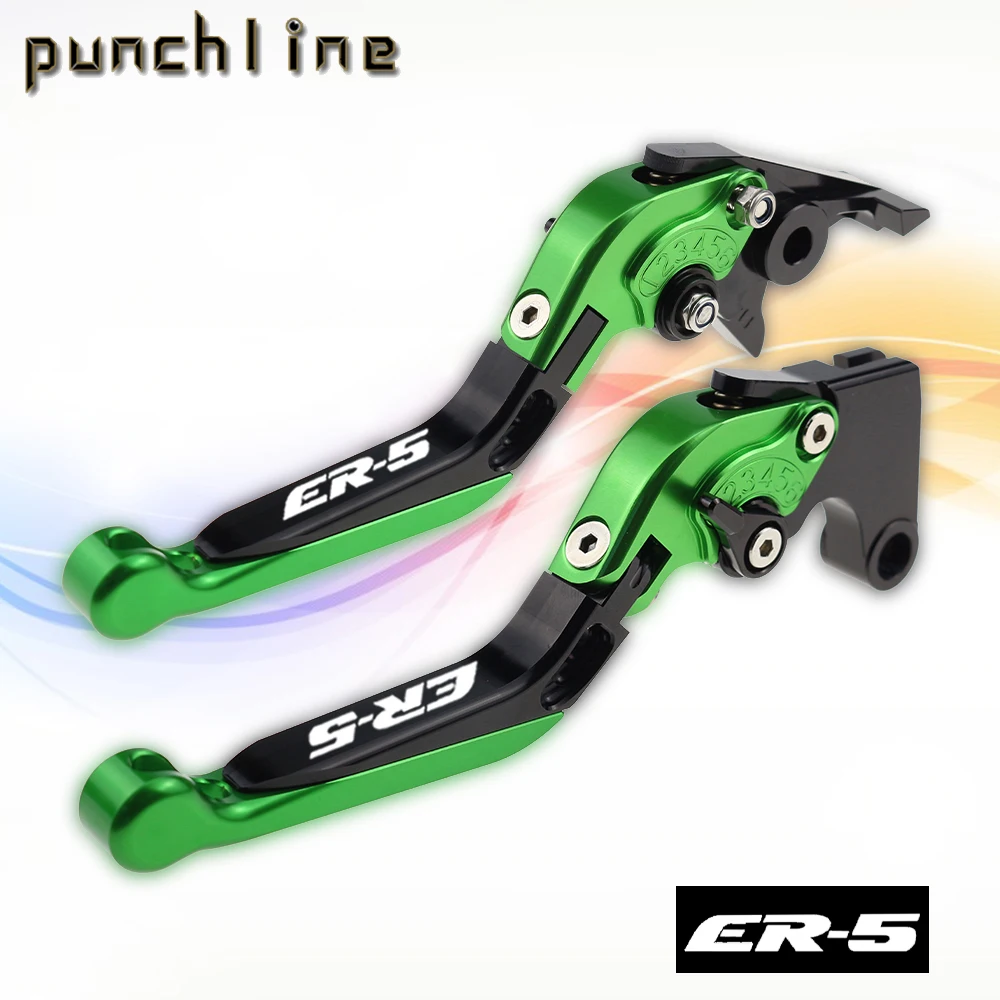 

Fit For ER-5 2004-2005 ER 5 ER-5 2004 Motorcycle CNC Accessories Folding Extendable Brake Clutch Levers Adjustable Handle Set
