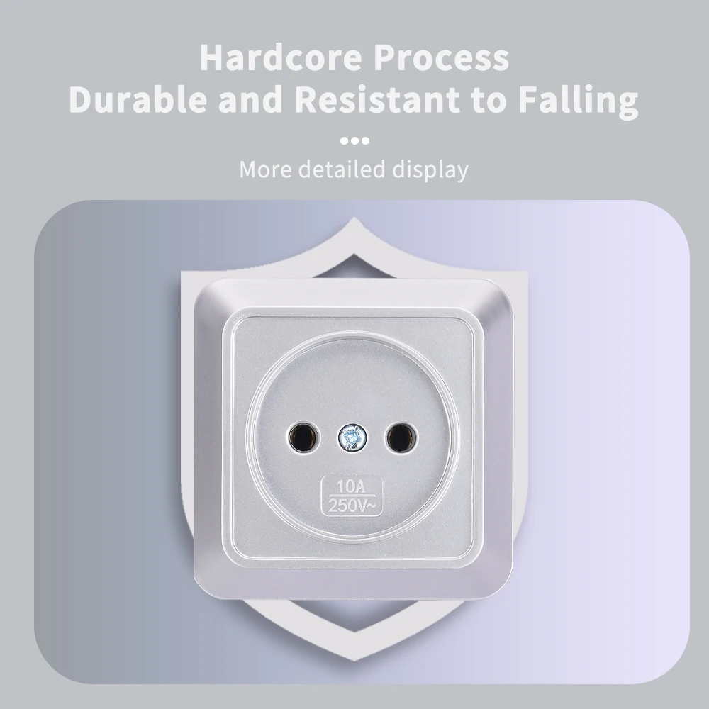 Wall Socket electrical socket,power socket,extension sockets Silvery Europe Exterior Flame Retardant