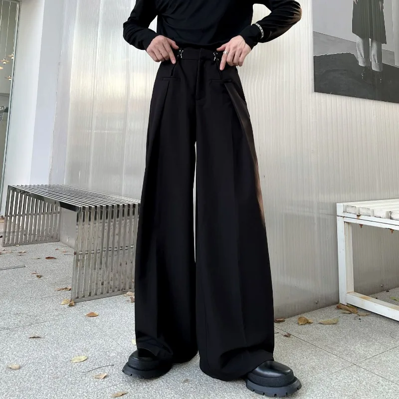 

Deeptown Oversized Vintage Classic Office Women's Pants Harajuku Baggy Wide Korean Fashion Black Palazzo Gothic Trousers Casual