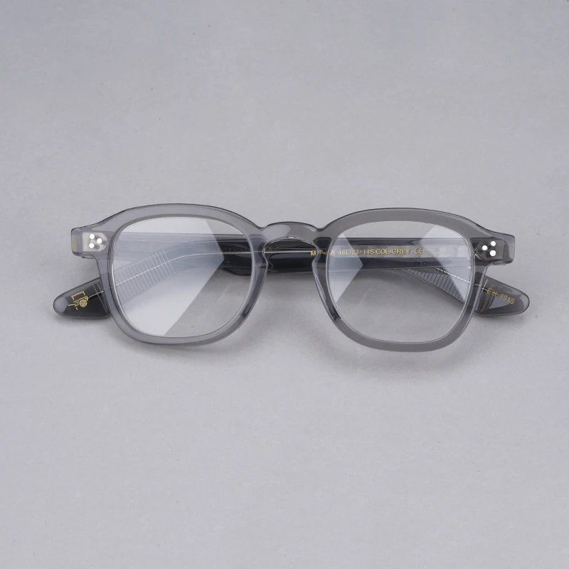 Vintage Acetate Eyeglasses for Woman Men Prescription Optical Eye Glasses for Computer Myopia Momza Clear Glasses Women