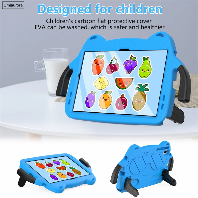 Kids EVA Shockproof Tablet Case with Stand - Durable Protective Cover