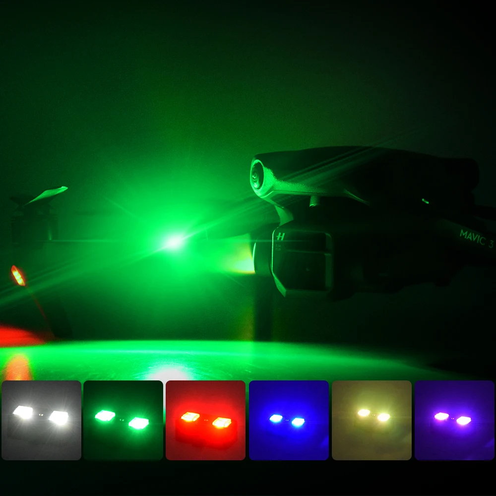 Mini Drone Luce Stroboscopica 6 Luci Colore Leggero Anti-Collisione Per Dji Mavic Mini 2/Mini 4 Pro/Mavic 3 Accessori