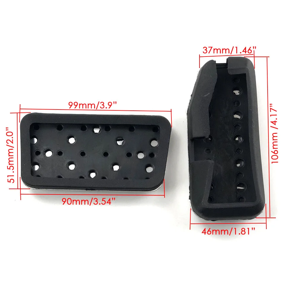Car Accessories Gas Brake Clutch Accelerator Pedal Pad Cover For Honda Fit Jazz GK5 City Vezel HRV XR-V 2011- car accessories car pedals pedal cover