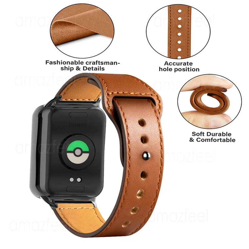 Correia de Couro para Xiaomi mi Band Pulseira para mi Band Pro Substituição Pulseira Correa - Image 6