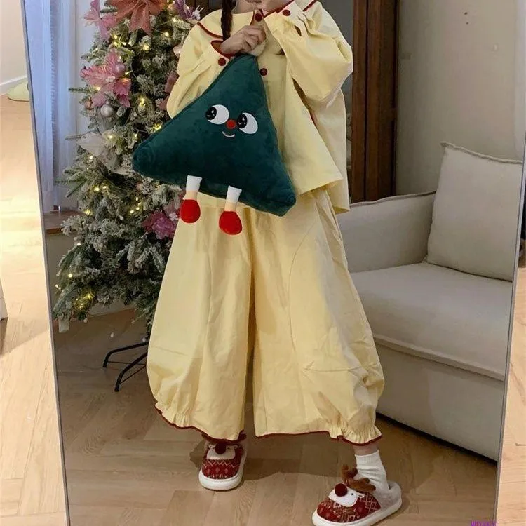 New Christmas Cotton Slippers For Women Cute Cartoon Deer Anti-slip Girls Indoor Home Floor Shoes Couple Fashion Party Slides 6