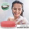 2 In 1 Silicone Shower Brush Scrubber Soft Silicone Scalp Massager Shampoo Brush Double-Sided Body Brush Foam Skin Clean Tool 6