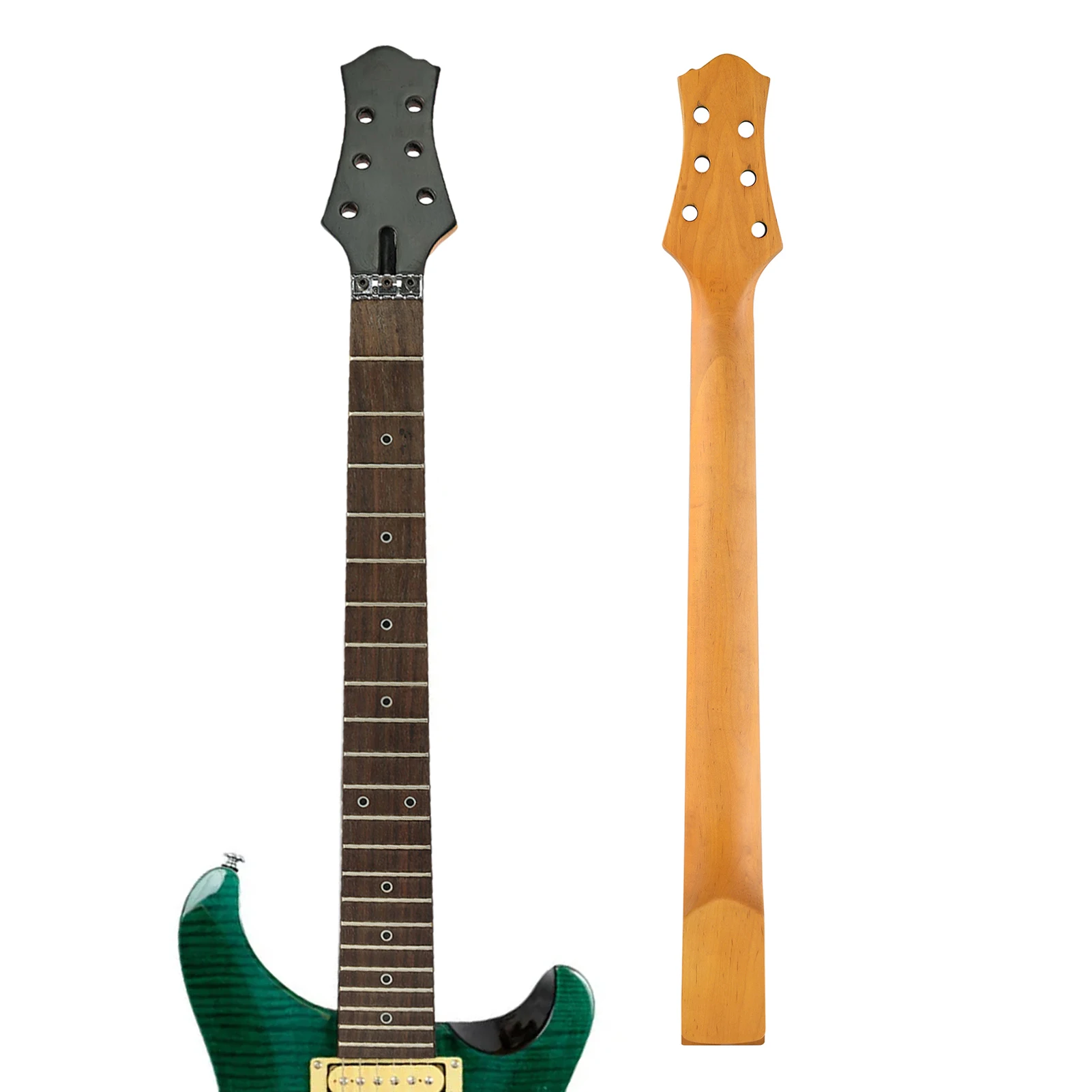 24FretRosewoodGuitarNeckSmoothEdgeRosewoodFretboardElectric