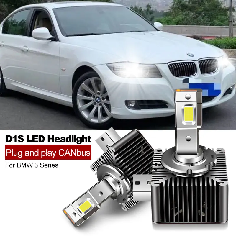

2PCS CANbus Car LED Headlight D1S D1R 32000LM Bulb Kit to Replace HID Conversion Lamps For BMW 3 Series E90 E91 E92 F30 F31 F34