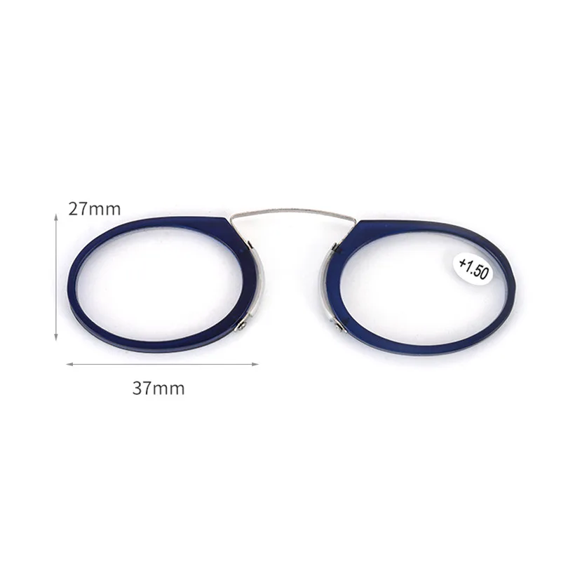 Presbyopic Glasses Stick On Phone MINI Clip Nose Bridge Reading Glasses +1.0 To + 3.0 Portable Presbyopic Glasses With Case Diopter Eyewear