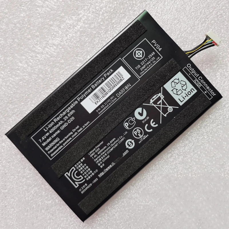 Bateria Genuína 7.4v 29.6v 4000mah do Portátil do Gnd-d20 para o pc da Tabuleta do Gigabyte S1080 S1081 S1082 Cf1 Cf01 Cf2 Cf3