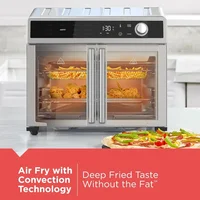 Air Fryers,French Door Air Fryer Oven,12 Cooking Functions, 60-minute Timer,  Convection Technology & Compact Design, Air Fryers 2