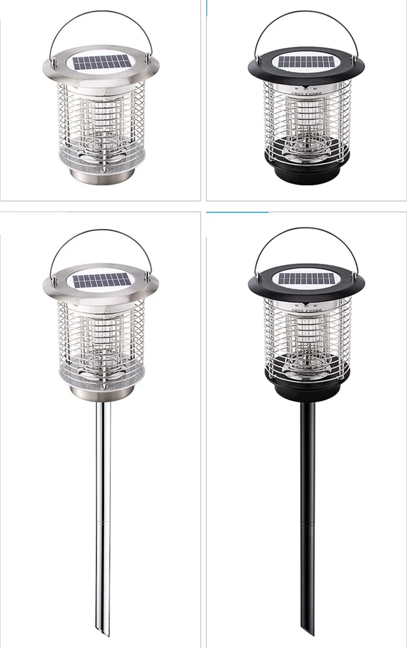 TYLA Outdoor Solar Mosquito Killer Lamp Insect Kill Trap Repellent LED Lawn Lighting for Home Garden