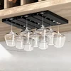 2PCS Upside-down Wine Kitchen Glass Holder Upside-down Glass Holder Household Hanging Glass Holder Free of Drilling 2