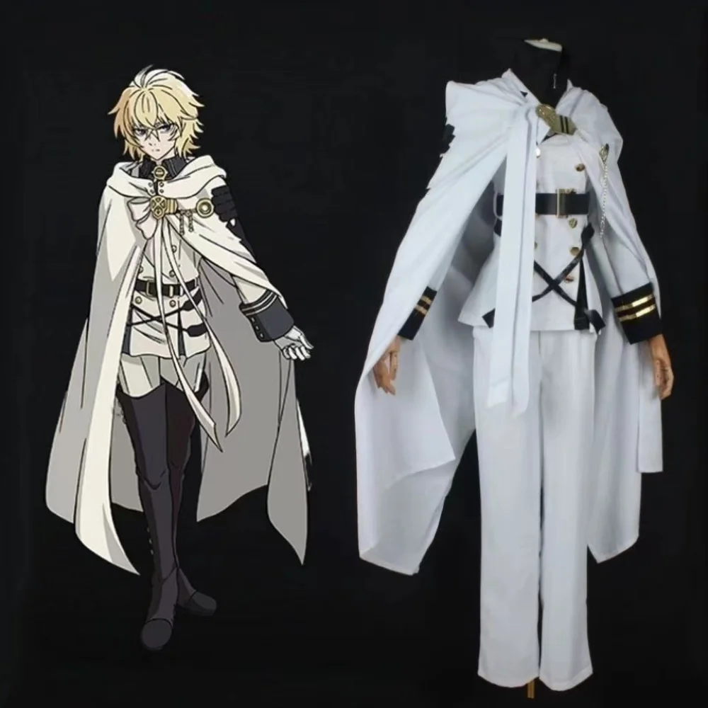 

Anime Mikaela Hyakuya Cosplay Costumes Seraph of The End Halloween Costumes Role Play Clothing Party Uniform Suit Full Set