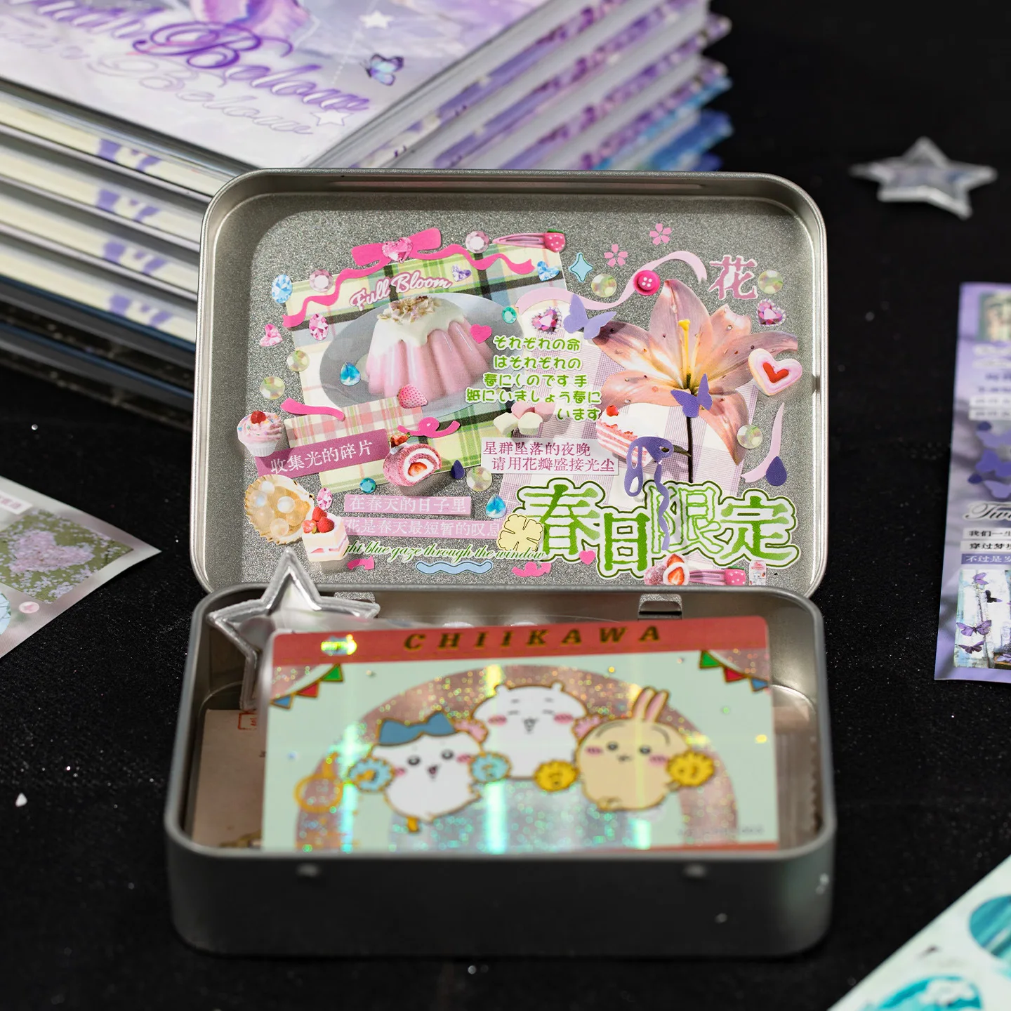 30개/봉투 빈티지 스타일 다이컷 스티커 갤럭시 오데 컬렉션 플래너 스티커 & 휴대폰 케이스 데코 콜라주 아트워크