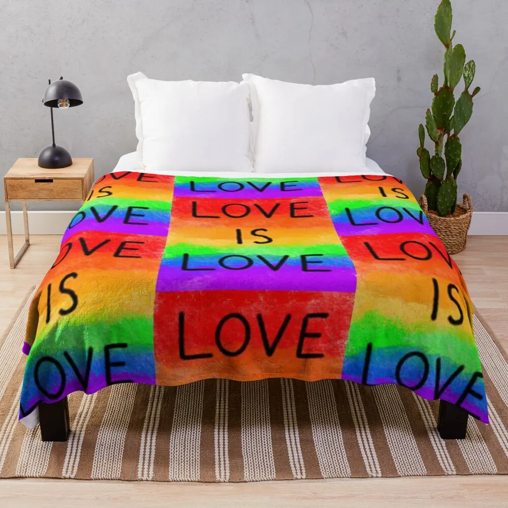 

Love Is Love- Pride Throw Blanket Extra Large Blanket