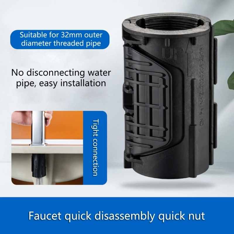 Basin Fastener Faucet Fixing Base Plastic Faucet Nut Fastener Lock Nut Kitchen Wash Basin Tool Easy to Use