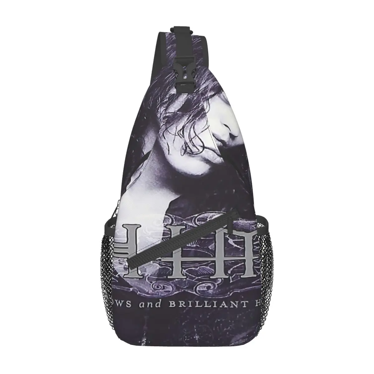 

Him Band Deep Shadows And Brilliant Chest Bag Personalized With Zipper Mesh Bag For Office Cross chest bag Multi-Style