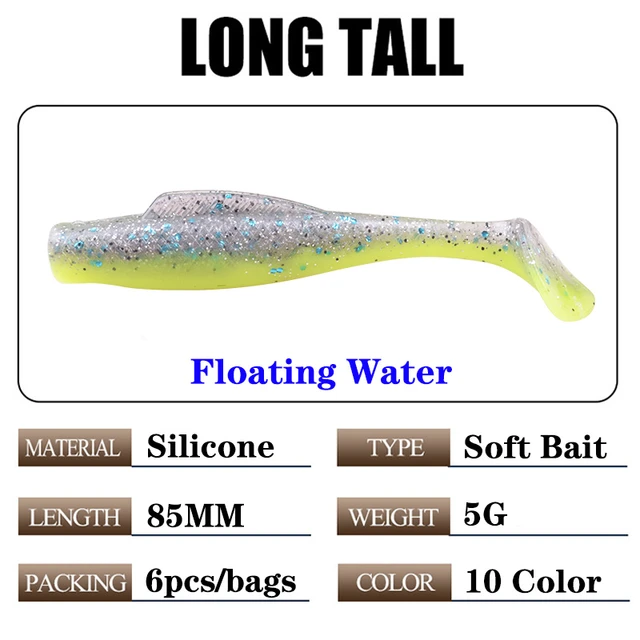 Silicone Fishing Bait Lures Bass Fish