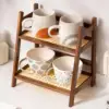 Coffee Cup Stand 2 Layer Minimalist Space Saving Bathroom Coffee Cup Holder 2