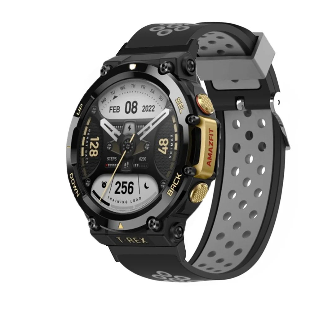 Huami Amazfit T-Rex 워치밴드용 시계 스트랩, Amazfit T-Rex 2 T Rex Pro 스포츠 실리콘 교체, Correa 팔찌 손목 밴드
