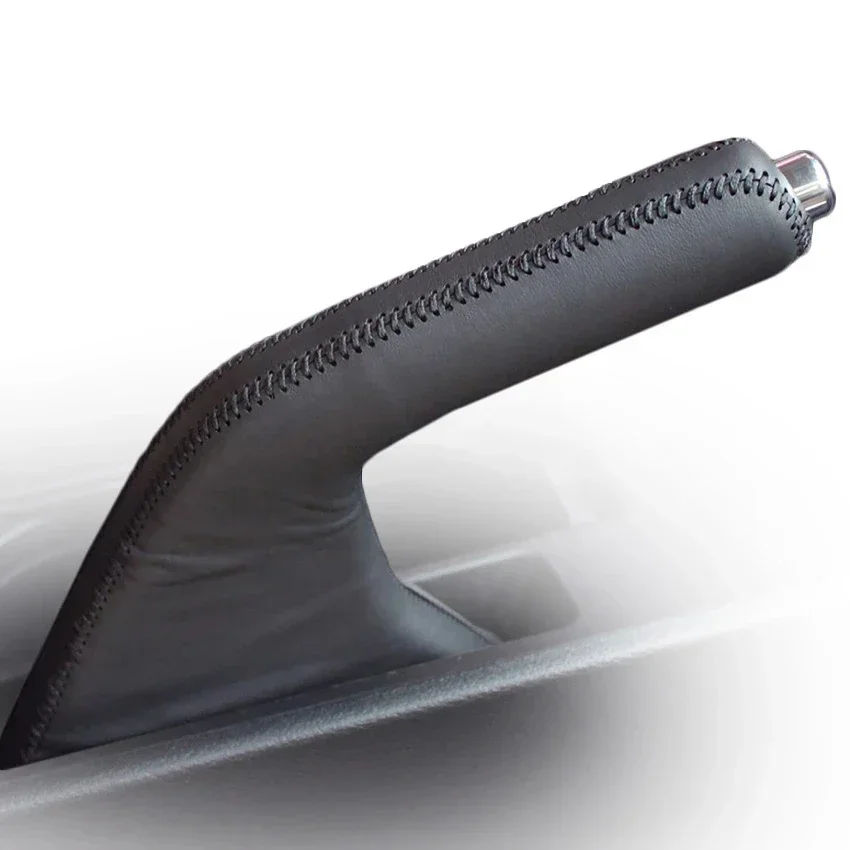 Genuine Leather Car Handbrake Cover Protective Sleeve For Mazda 3 2011 2012 2013 2014 2015 Handbrake Grips Cover