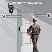 WONSDAR 4/3/2 pièces Option IP WIFI caméra double objectif double écran caméra extérieure Protection de sécurité de mouvement CCTV Surveillance iCSee 6