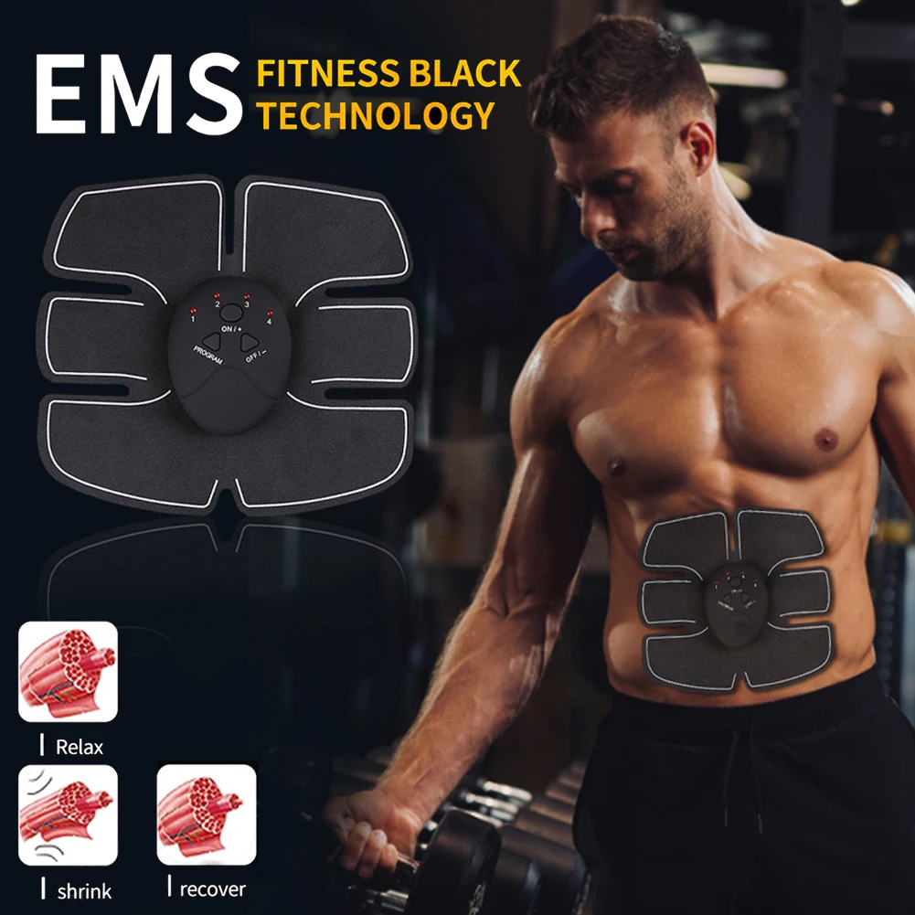 

EMS Abdominal Fitness Trainer Instrument Sports Outdoor Abs Trainer Machine Slimming Belly Artifact Muscle Lazy People Abdom