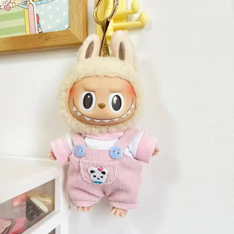thumbnail image 1 of Mini ropa de peluche para muñecas, traje de 17cm, accesorios para Kpop, Exo, Labubu, Idol, donut, DIY, regalo para niños, 1 of 5