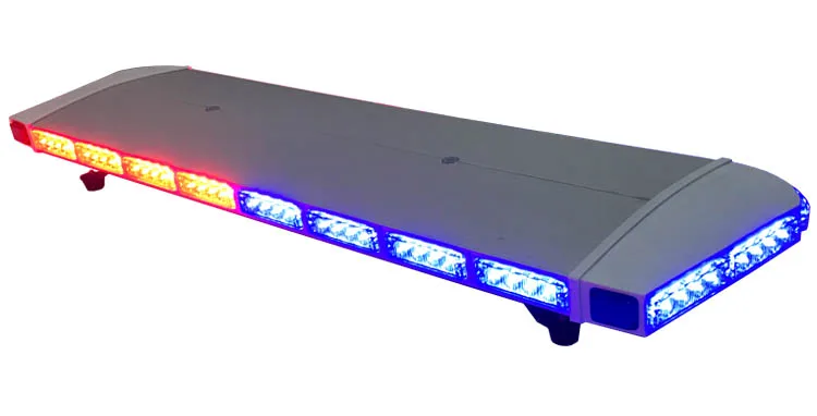 12volt 24 volt red blue amber white green light bar 88led emergency warning light