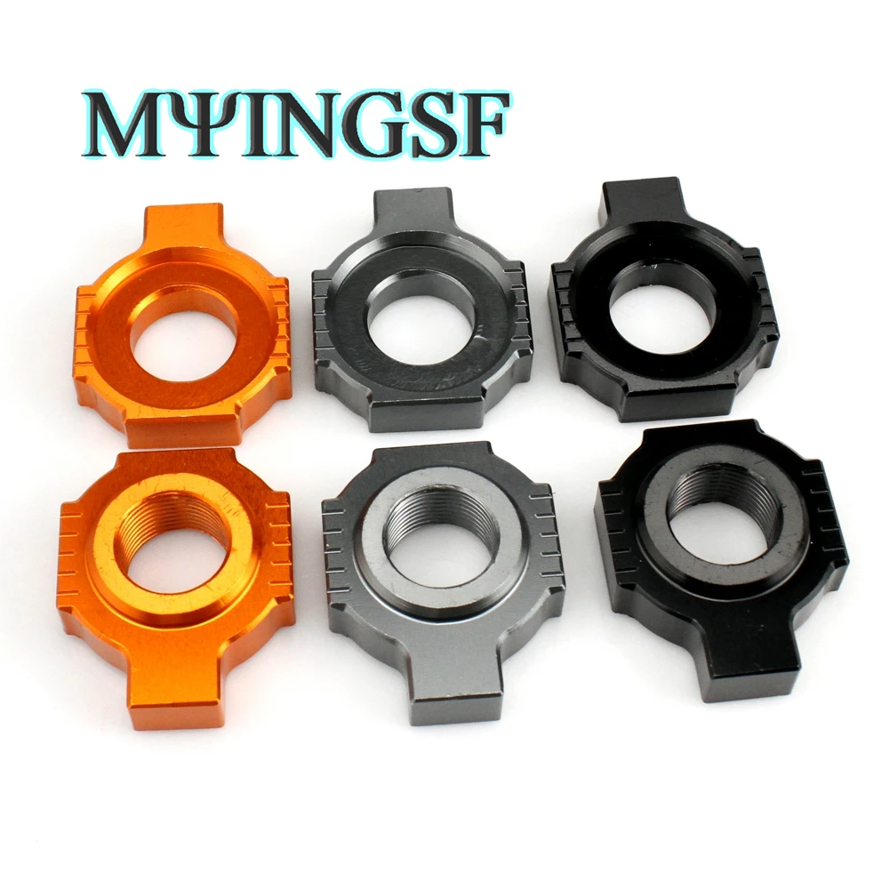 Motorcycle Cnc Rear Chain Adjuster Axle Blocks For Ktm Sx Sxf Xc Xcf Exc Excf Xcw Xcfw 85 125