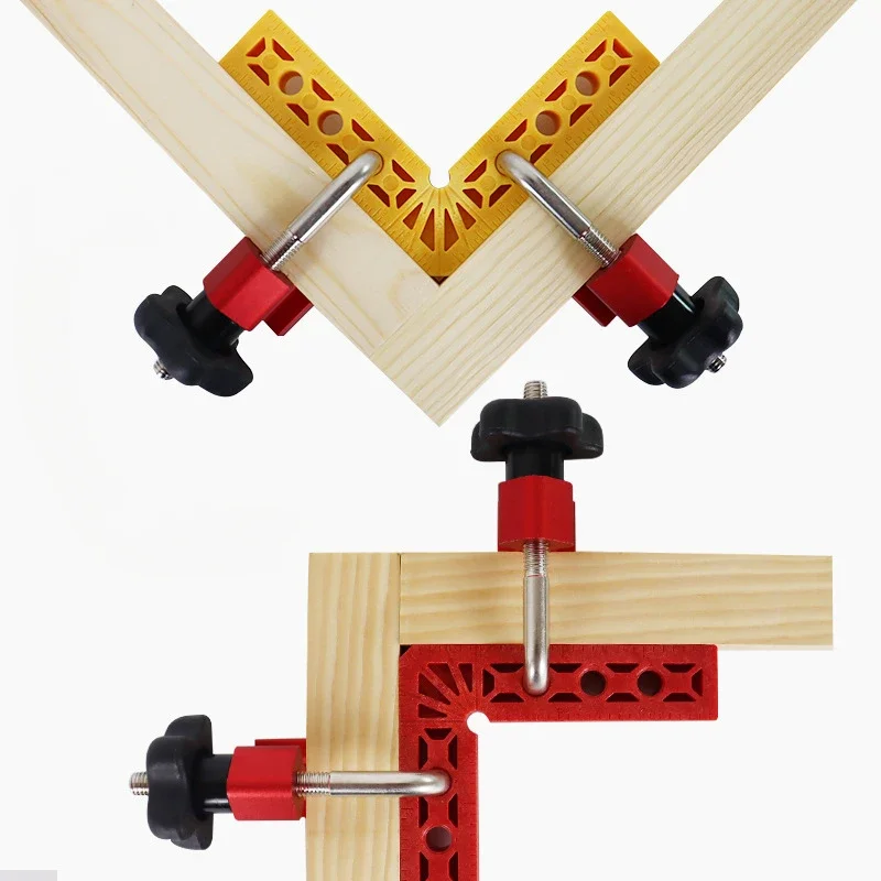 

Woodworking 100MM Right Angle Adjustable Fixed Clip Plastic Ruler Splicing Clip Woodworking Clamping Block Turning Ruler Tools