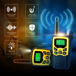 2/4PCS Long Range Walkie Talkie Mini Communication Radios 400-470MHz Ham Two Way Radio Comunicador Transceiver for Hotel Camping