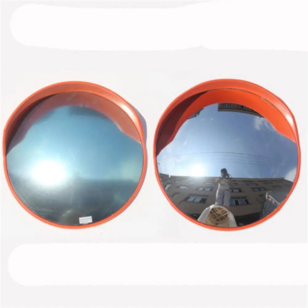Orange Traffic Driveway 30/45cm Road Mirrors Security Curved Wide Angle Convex Mirror wide angle mirror